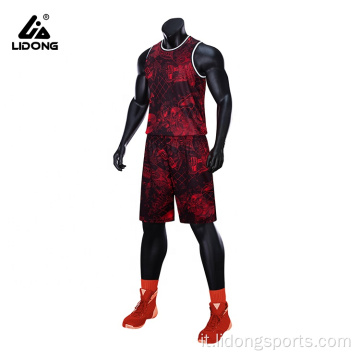 Sublimation Basketball Uniform Design per la squadra